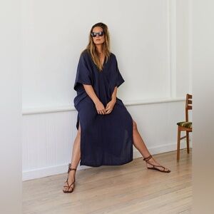MAMENE Navy Blue Maxi Dress